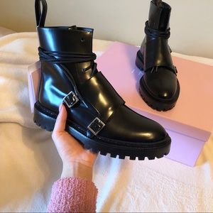 Monk Strap Combat Boots